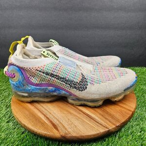 Nike Air VaporMax Platinum Multicolor Mens Size 14 with Fly Ease Release & Lock